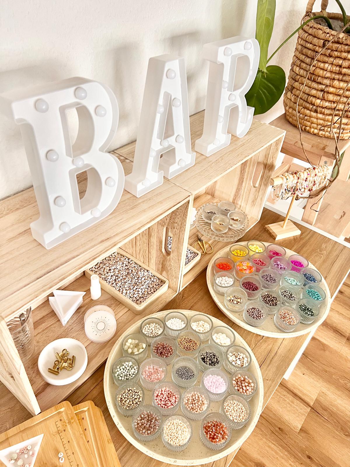 Perlen Bar Komplettpaket mit Perlenbrettchen und Pinzetten